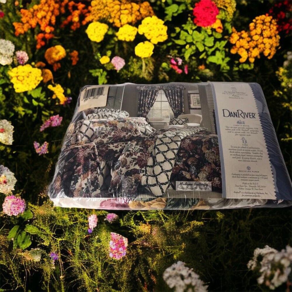 Dan River Fitted Sheet‎ California King -Madame Butterfly- Vintage NEW Beautiful